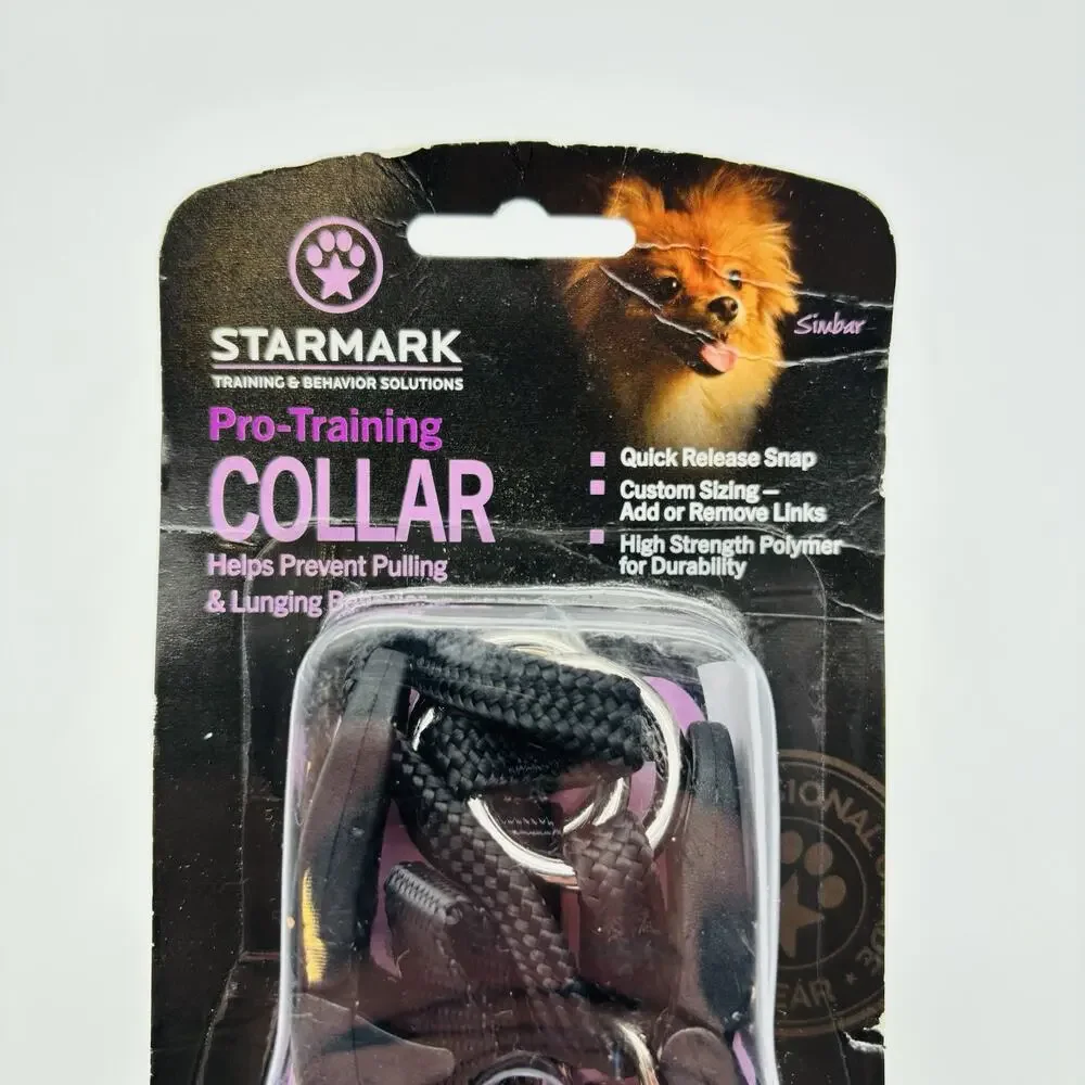 Starmark Pro-Training Dog Collar Black 15-in Small. New In Packaging.